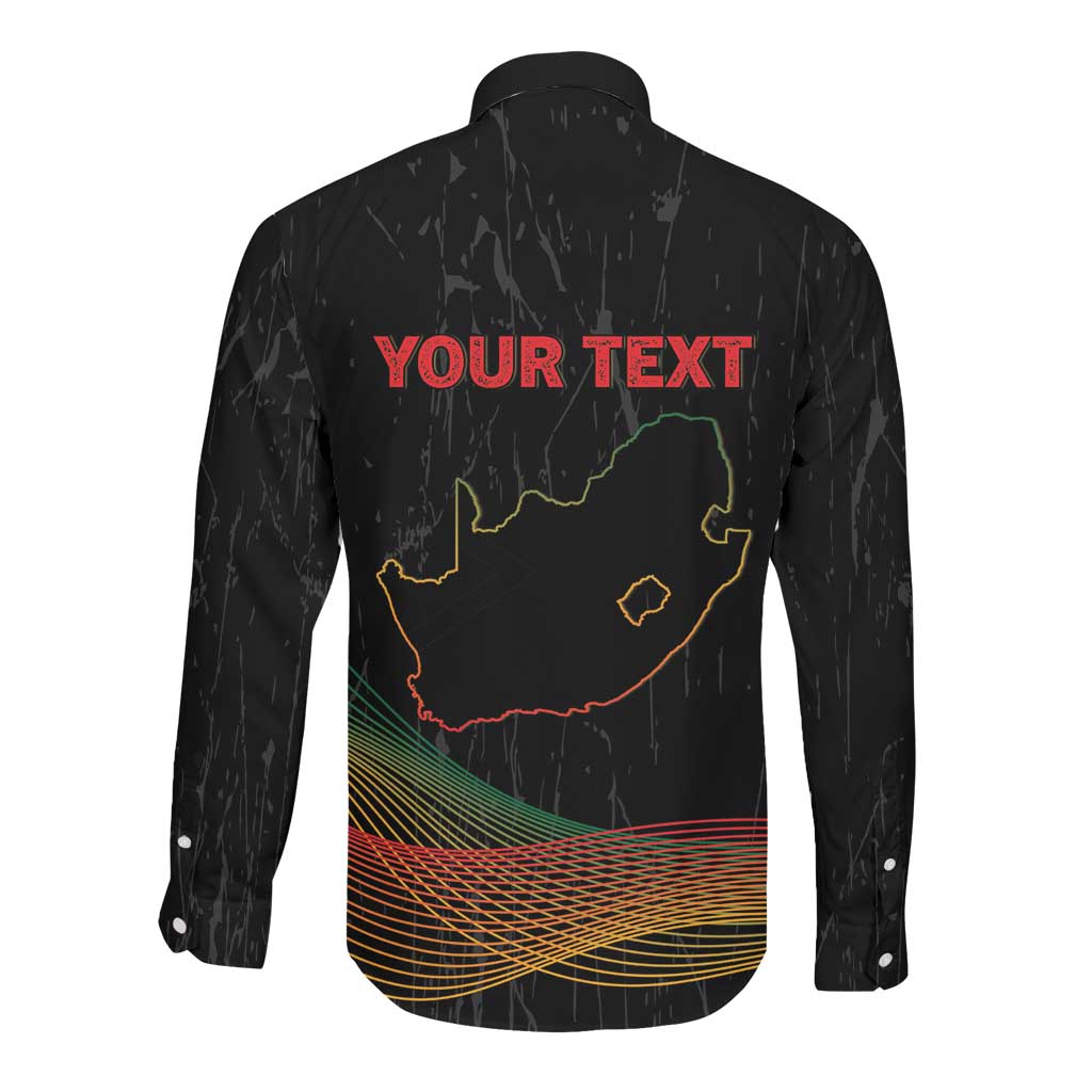 Personalized South Africa Black History Month Long Sleeve Button Shirt Live It Learn It Make It - African Pride