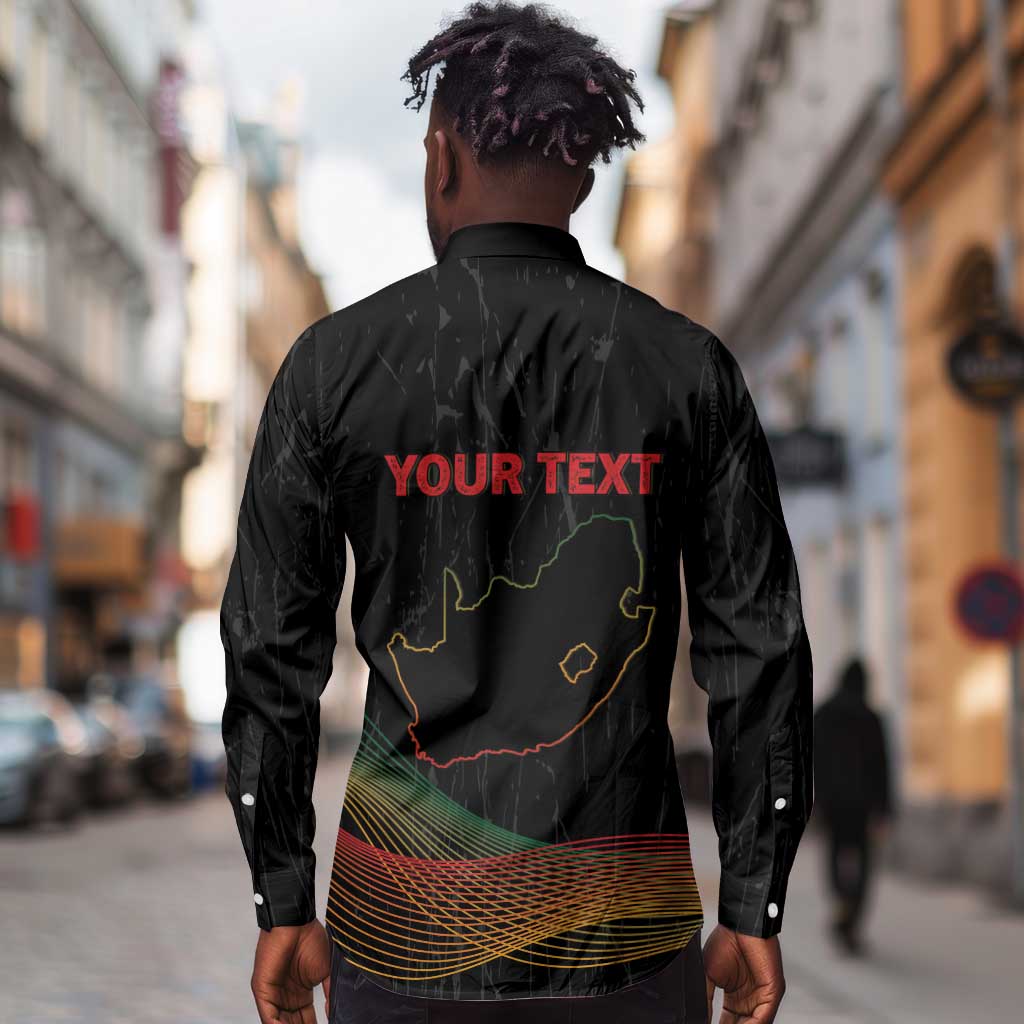 Personalized South Africa Black History Month Long Sleeve Button Shirt Live It Learn It Make It - African Pride