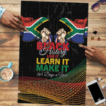South Africa Black History Month Puzzle Live It Learn It Make It - African Pride