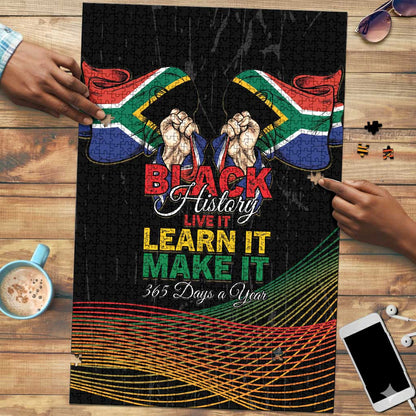 South Africa Black History Month Puzzle Live It Learn It Make It - African Pride
