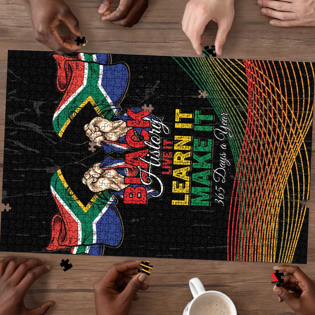 South Africa Black History Month Puzzle Live It Learn It Make It - African Pride