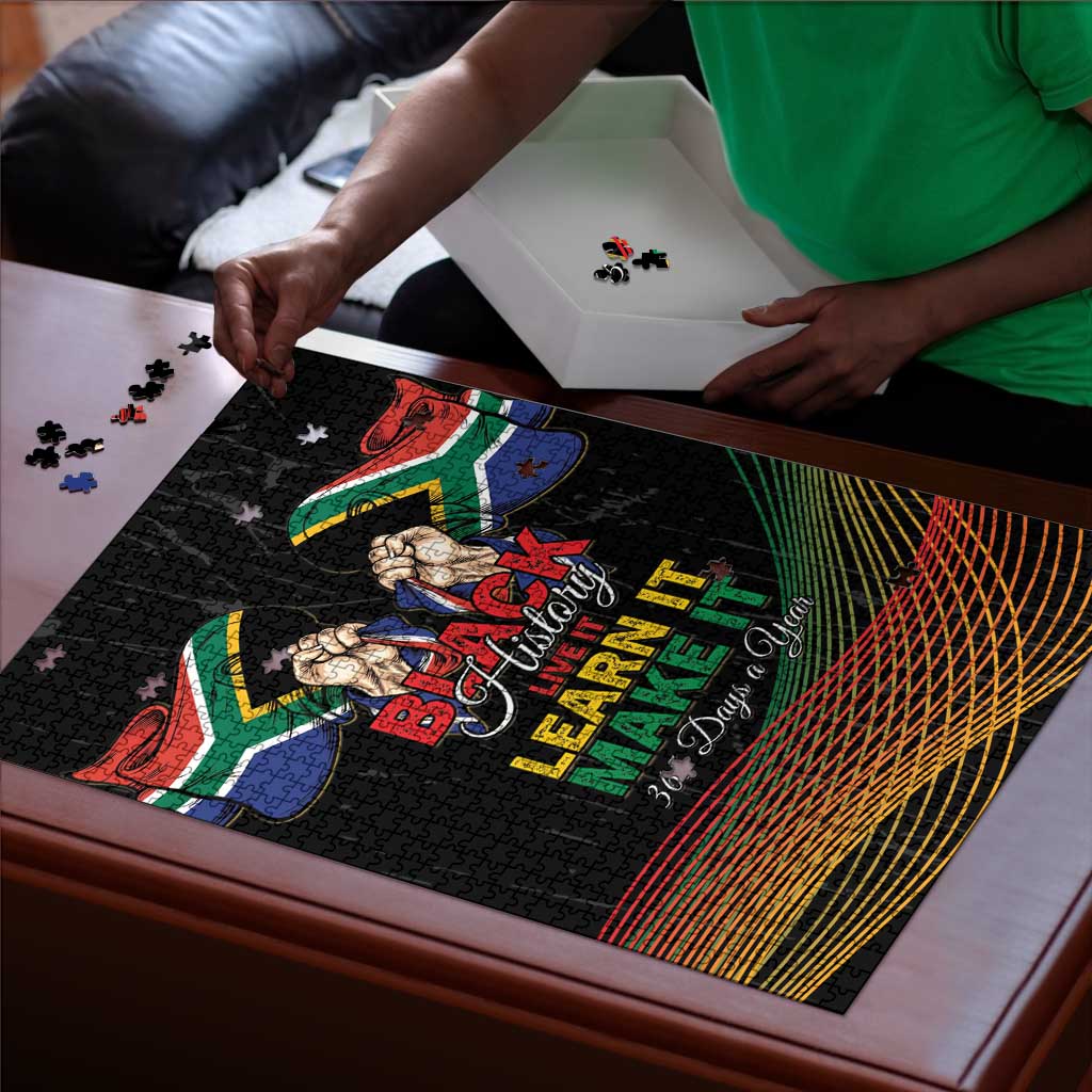 South Africa Black History Month Puzzle Live It Learn It Make It - African Pride