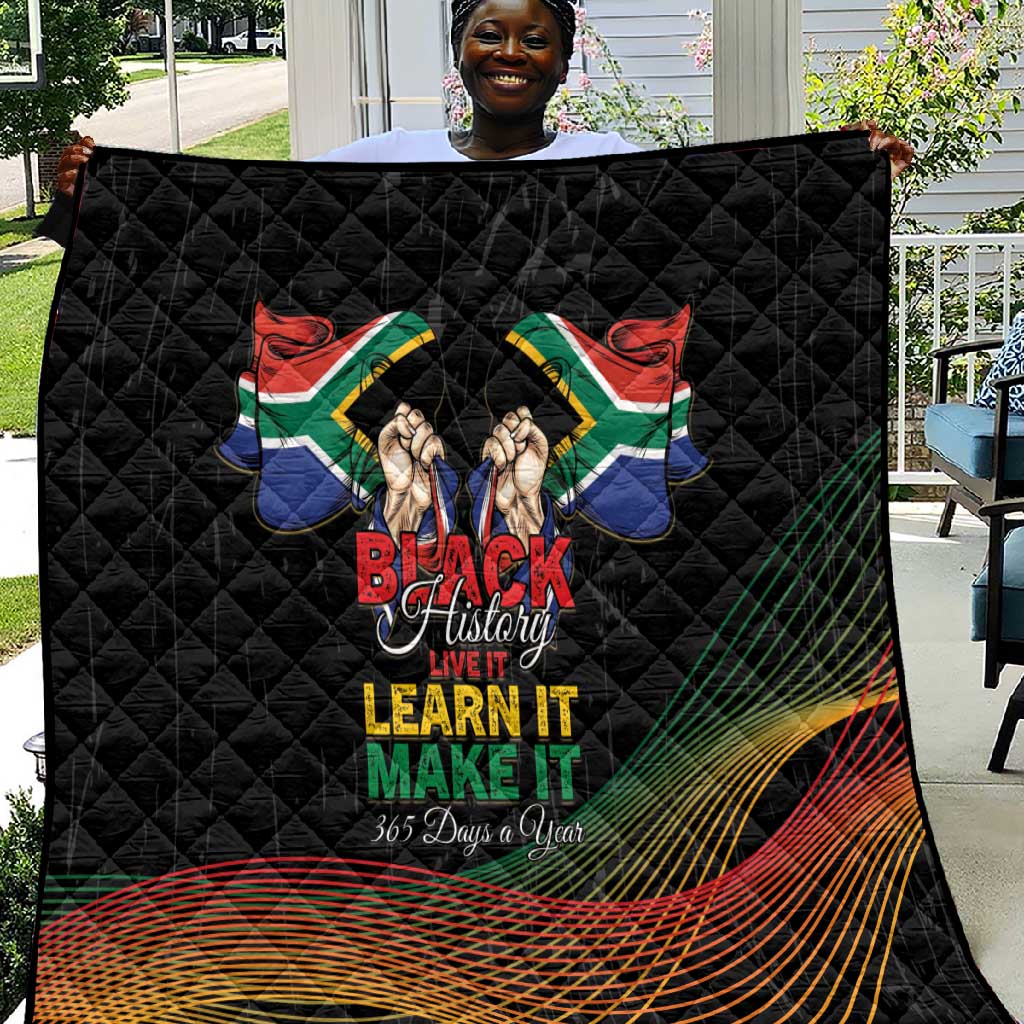 South Africa Black History Month Quilt Live It Learn It Make It - African Pride