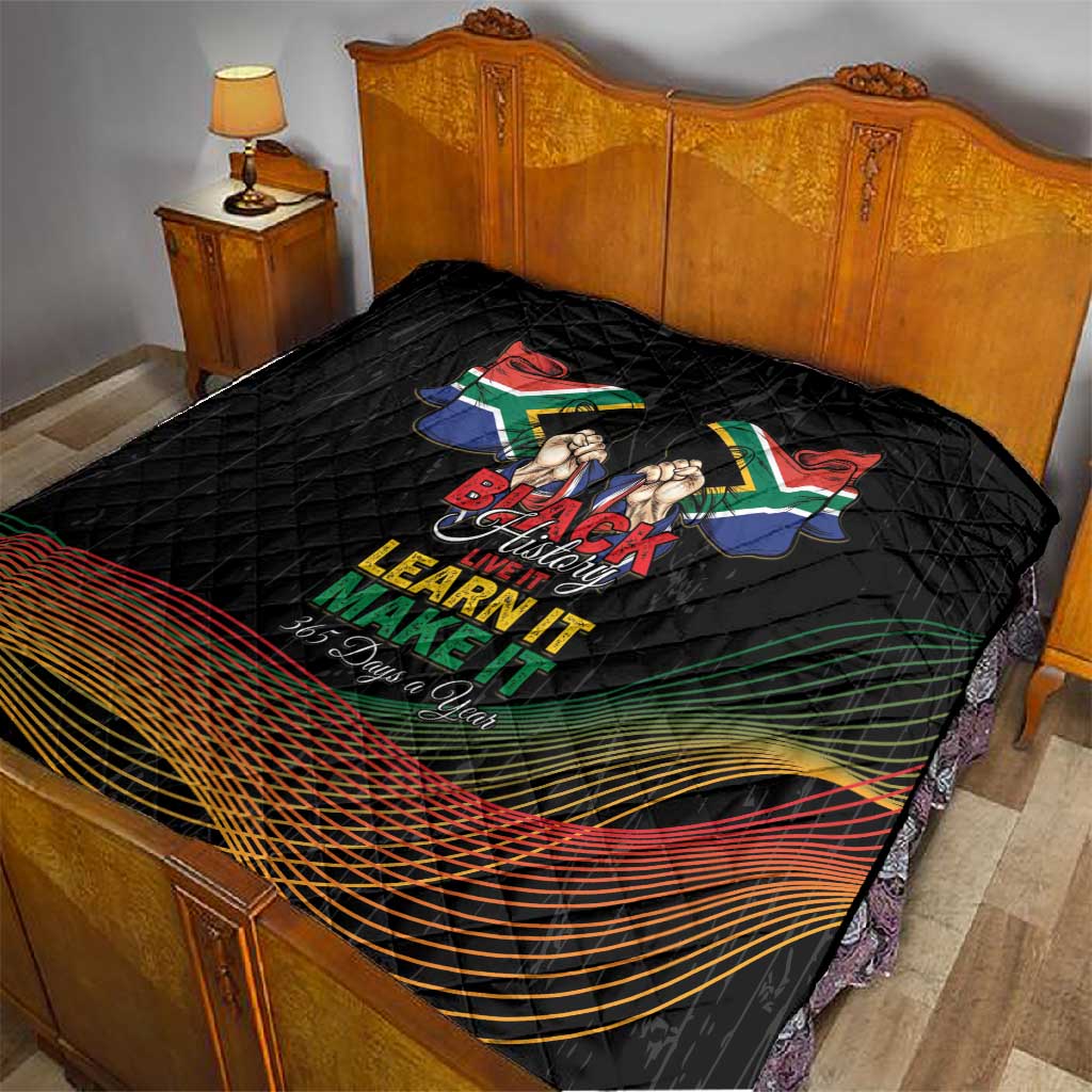 South Africa Black History Month Quilt Live It Learn It Make It - African Pride