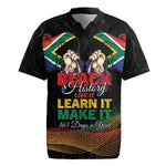 Personalized South Africa Black History Month Rugby Jersey Live It Learn It Make It - African Pride