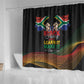 South Africa Black History Month Shower Curtain Live It Learn It Make It - African Pride