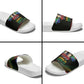 South Africa Black History Month Slide Sandals Live It Learn It Make It - African Pride