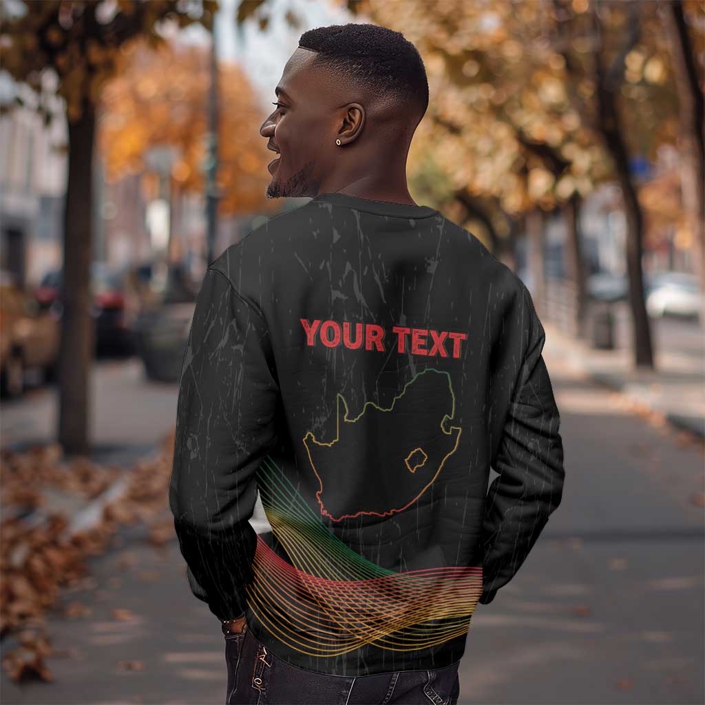 Personalized South Africa Black History Month Sweatshirt Live It Learn It Make It - African Pride