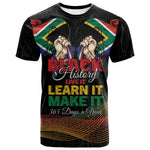 Personalized South Africa Black History Month T shirt Live It Learn It Make It - African Pride