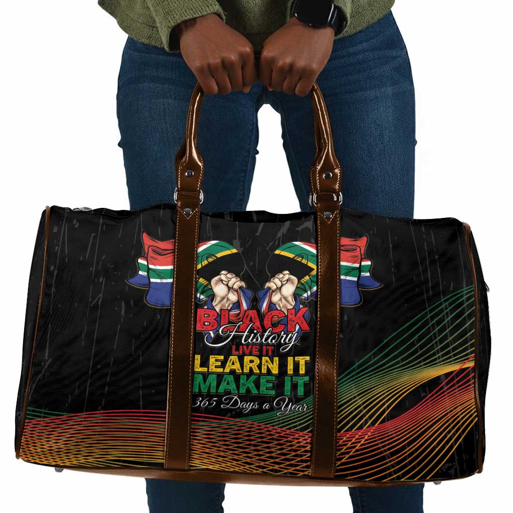 South Africa Black History Month Travel Bag Live It Learn It Make It - African Pride
