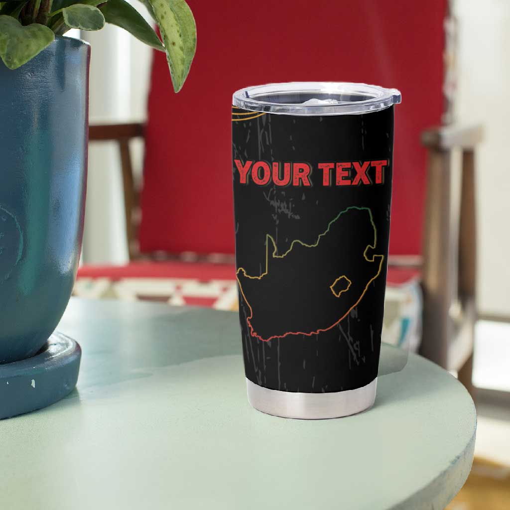 Personalized South Africa Black History Month Tumbler Cup Live It Learn It Make It - African Pride