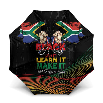 South Africa Black History Month Umbrella Live It Learn It Make It - African Pride