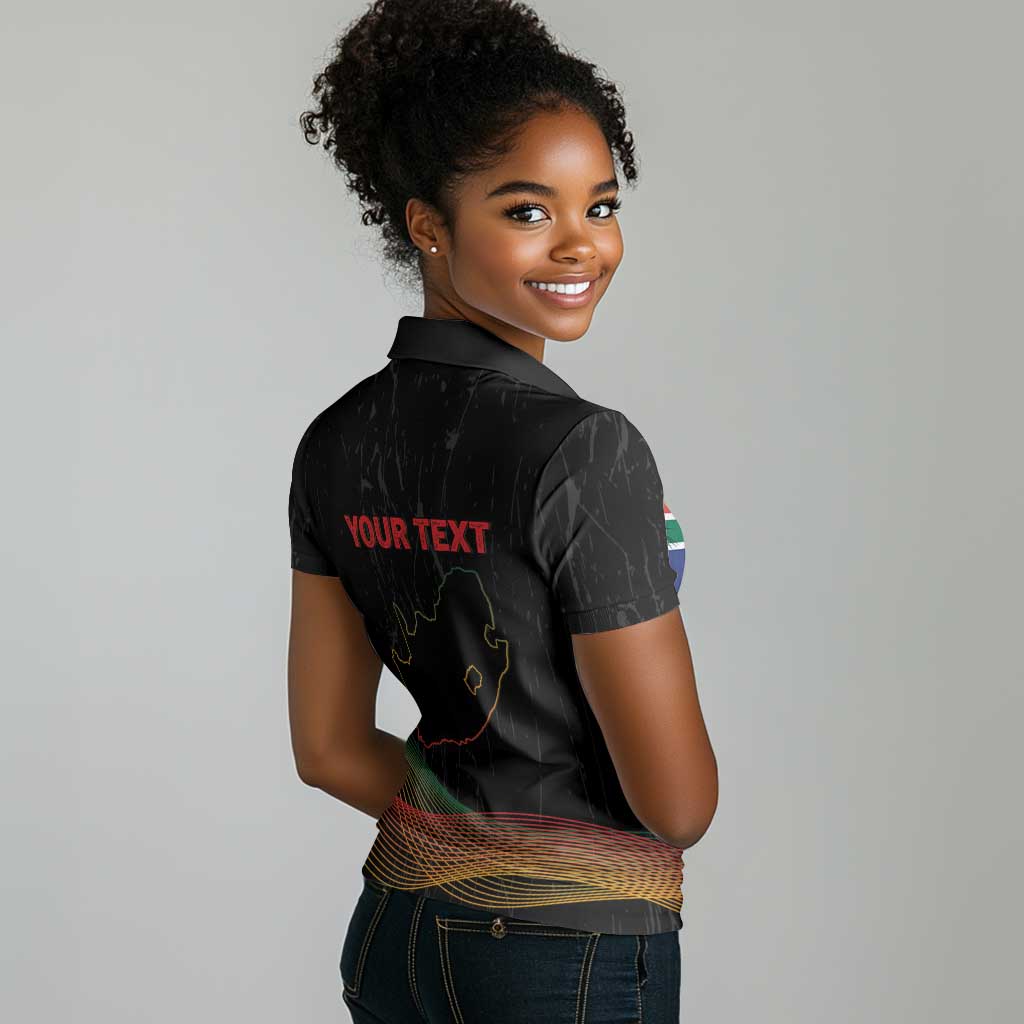 Personalized South Africa Black History Month Women Polo Shirt Live It Learn It Make It - African Pride