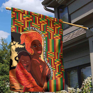 African Happy Mother's Day Garden Flag Black Mothers Kente Pattern