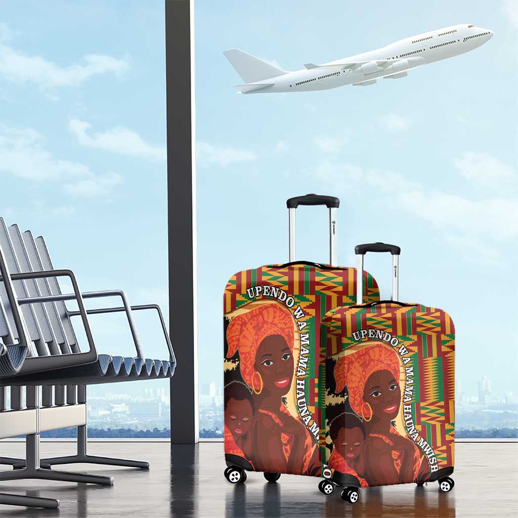 African Happy Mother's Day Luggage Cover Black Mothers Kente Pattern