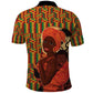 African Happy Mother's Day Polo Shirt Black Mothers Kente Pattern