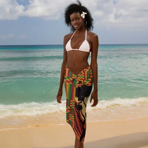 African Happy Mother's Day Sarong Black Mothers Kente Pattern