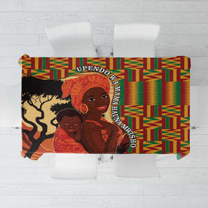 African Happy Mother's Day Tablecloth Black Mothers Kente Pattern