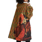 African Happy Mother's Day Wearable Blanket Hoodie Black Mothers Kente Pattern