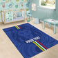 Custom Central African Republic Football Area Rug Allez Les Fauves