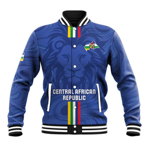 Custom Central African Republic Football Baseball Jacket Allez Les Fauves