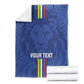 Custom Central African Republic Football Blanket Allez Les Fauves