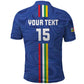 Custom Central African Republic Football Polo Shirt Allez Les Fauves