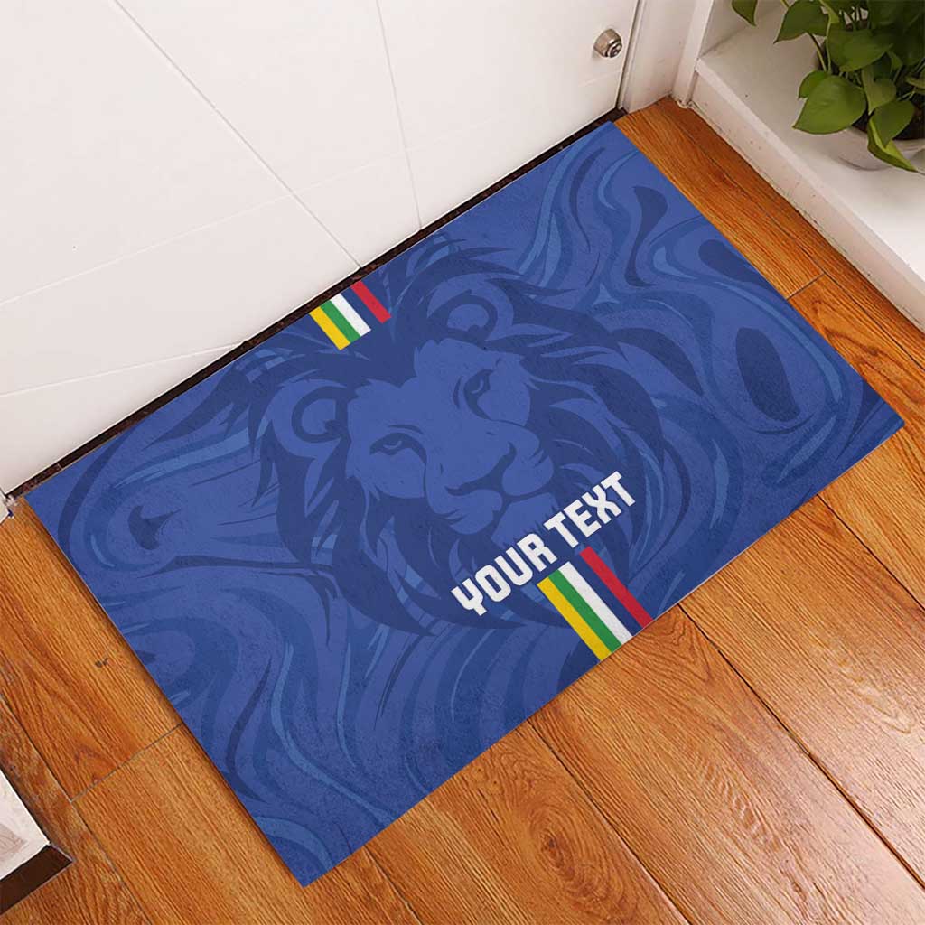 Custom Central African Republic Football Rubber Doormat Allez Les Fauves