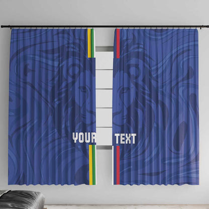 Custom Central African Republic Football Window Curtain Allez Les Fauves