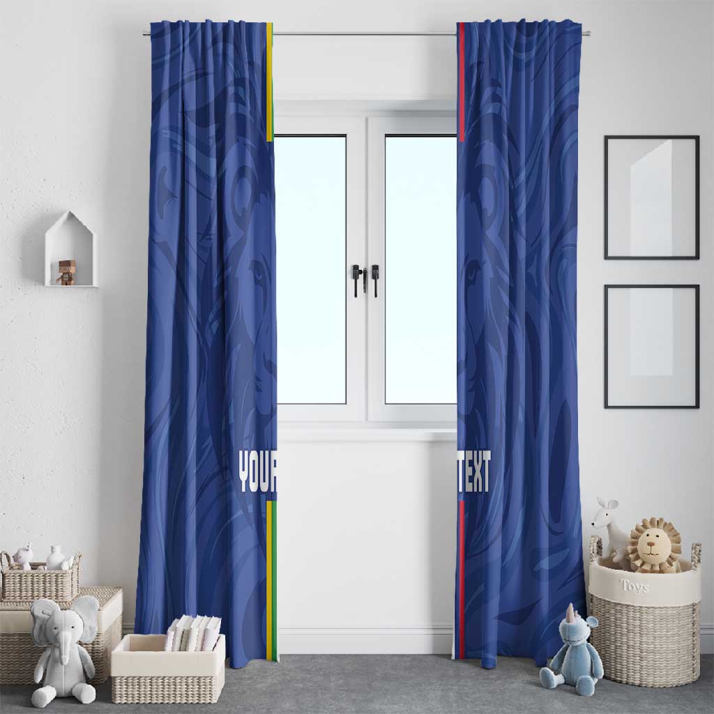 Custom Central African Republic Football Window Curtain Allez Les Fauves