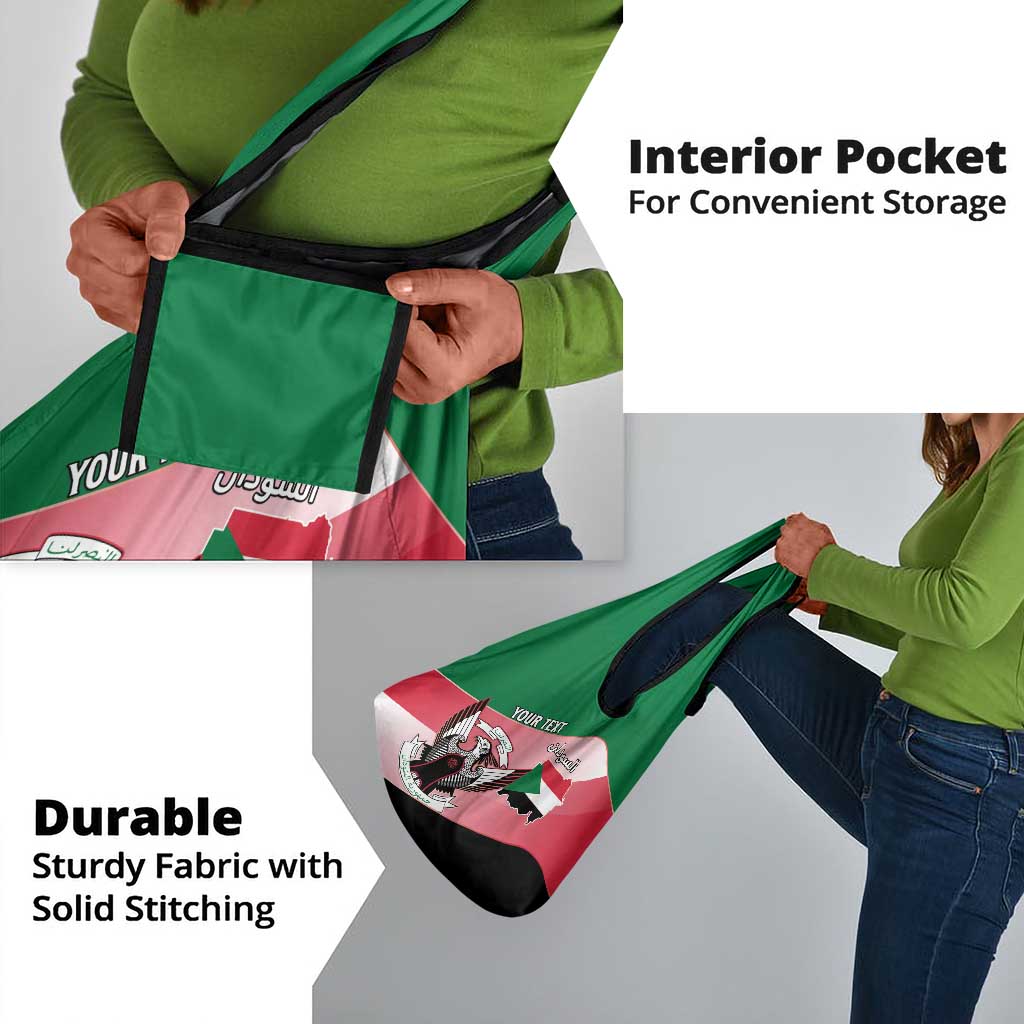 Personalized Sudan Grocery Bag Coat Of Arms Flag Style