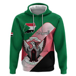 Personalized Sudan Hoodie Coat Of Arms Flag Style