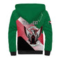 Personalized Sudan Sherpa Hoodie Coat Of Arms Flag Style