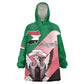 Personalized Sudan Wearable Blanket Hoodie Coat Of Arms Flag Style