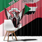 Personalized Sudan Window Curtain Coat Of Arms Flag Style