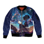 Black Girls Book Lovers Sleeve Zip Bomber Jacket So Many Books - So Little Time