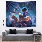 Black Girls Book Lovers Tapestry So Many Books - So Little Time
