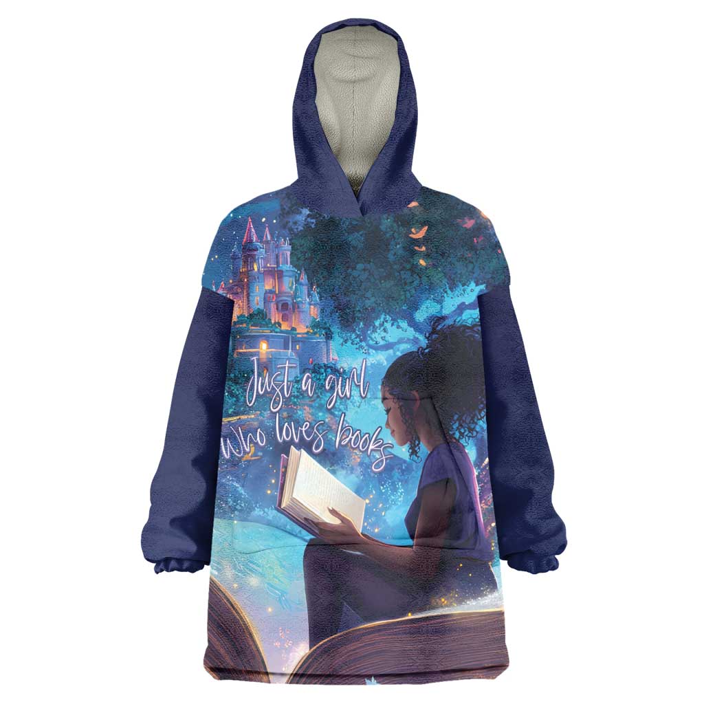 Black Girls Book Lovers Wearable Blanket Hoodie So Many Books - So Little Time