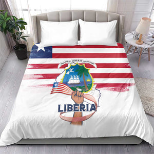 Liberia Flag Day Bedding Set Coat Of Arms With Map