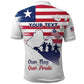 Personalised Liberia Flag Day Polo Shirt Coat Of Arms With Map