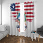 Liberia Flag Day Window Curtain Coat Of Arms With Map