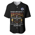 Personalized Red Tails Legacy Baseball Jersey WWII Legacy Tribute - Black Color - African Pride