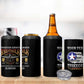 Personalized Red Tails Legacy 4 in 1 Can Cooler Tumbler WWII Legacy Tribute - Black Color - African Pride
