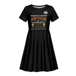 Personalized Red Tails Legacy Kid Short Sleeve Dress WWII Legacy Tribute - Black Color - African Pride