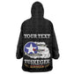 Personalized Red Tails Legacy Kid Wearable Blanket Hoodie WWII Legacy Tribute - Black Color - African Pride