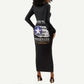 Personalized Red Tails Legacy Long Sleeve Bodycon Dress WWII Legacy Tribute - Black Color - African Pride