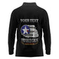Personalized Red Tails Legacy Long Sleeve Polo Shirt WWII Legacy Tribute - Black Color - African Pride