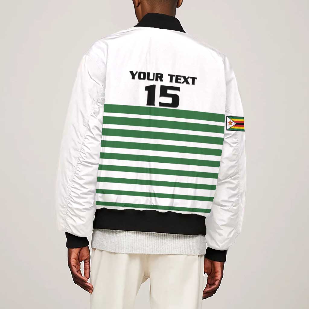 Zimbabwe Rugby Sevens Custom Bomber Jacket Go Cheetahs - African Pride