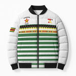 Zimbabwe Rugby Sevens Custom Bomber Puffer Jacket Go Cheetahs Go