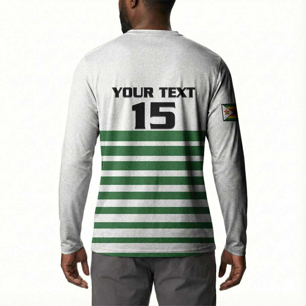 Zimbabwe Rugby Sevens Custom Button Sweatshirt Go Cheetahs Go